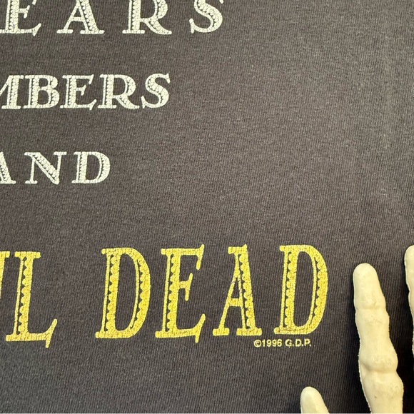 Vintage 1996 Grateful Dead 30 Years Faded Black Short Sleeve Tee ~ Size Small - Picture 8 of 9